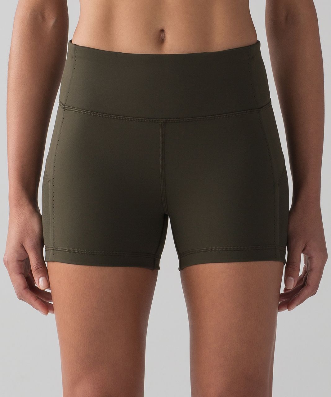 Lululemon Smooth Stride Hot Short - Dark Olive