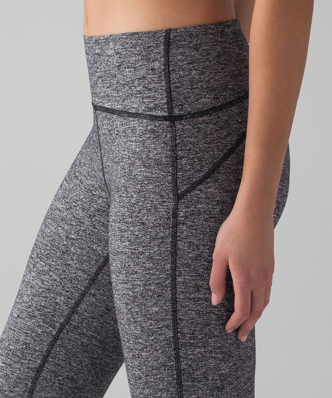 Lululemon Out To Lunge Untight Tight - Heathered Black