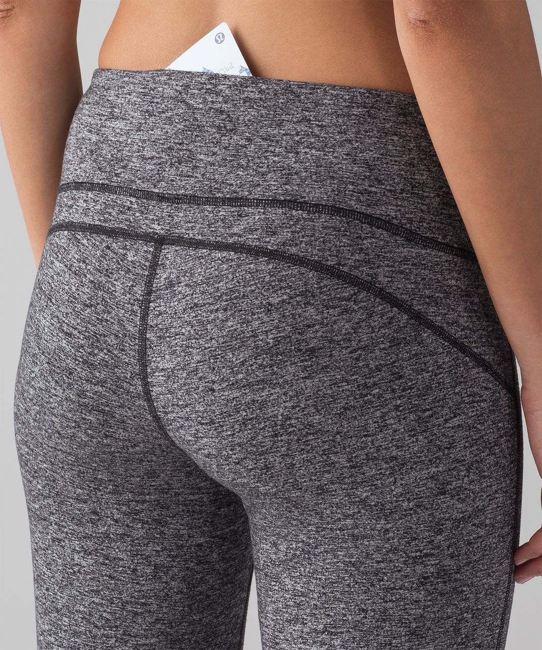 Lululemon Out To Lunge Untight Tight - Heathered Black - lulu fanatics