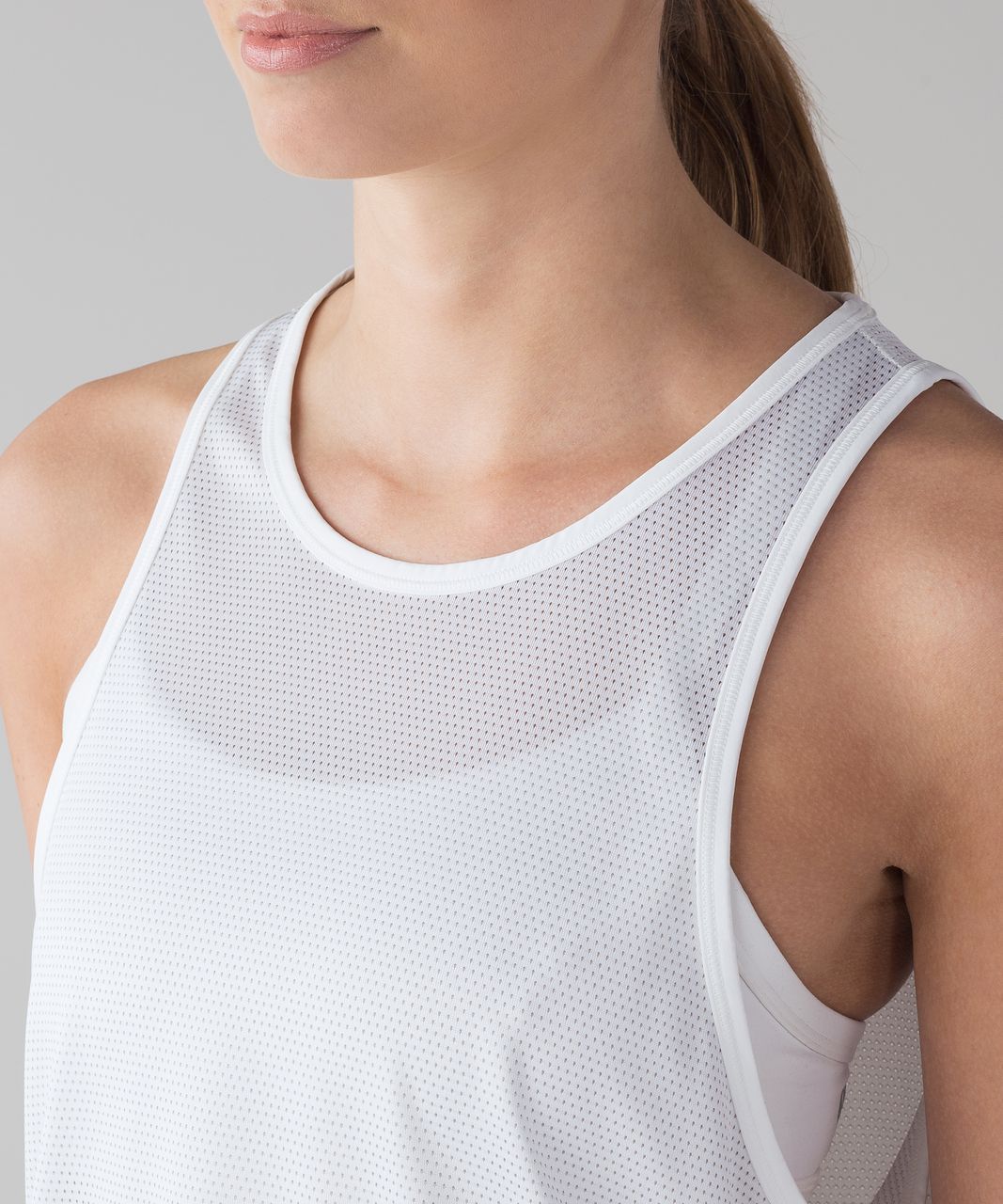 Lululemon Squad Goals Tank (Trinity Mesh) - White