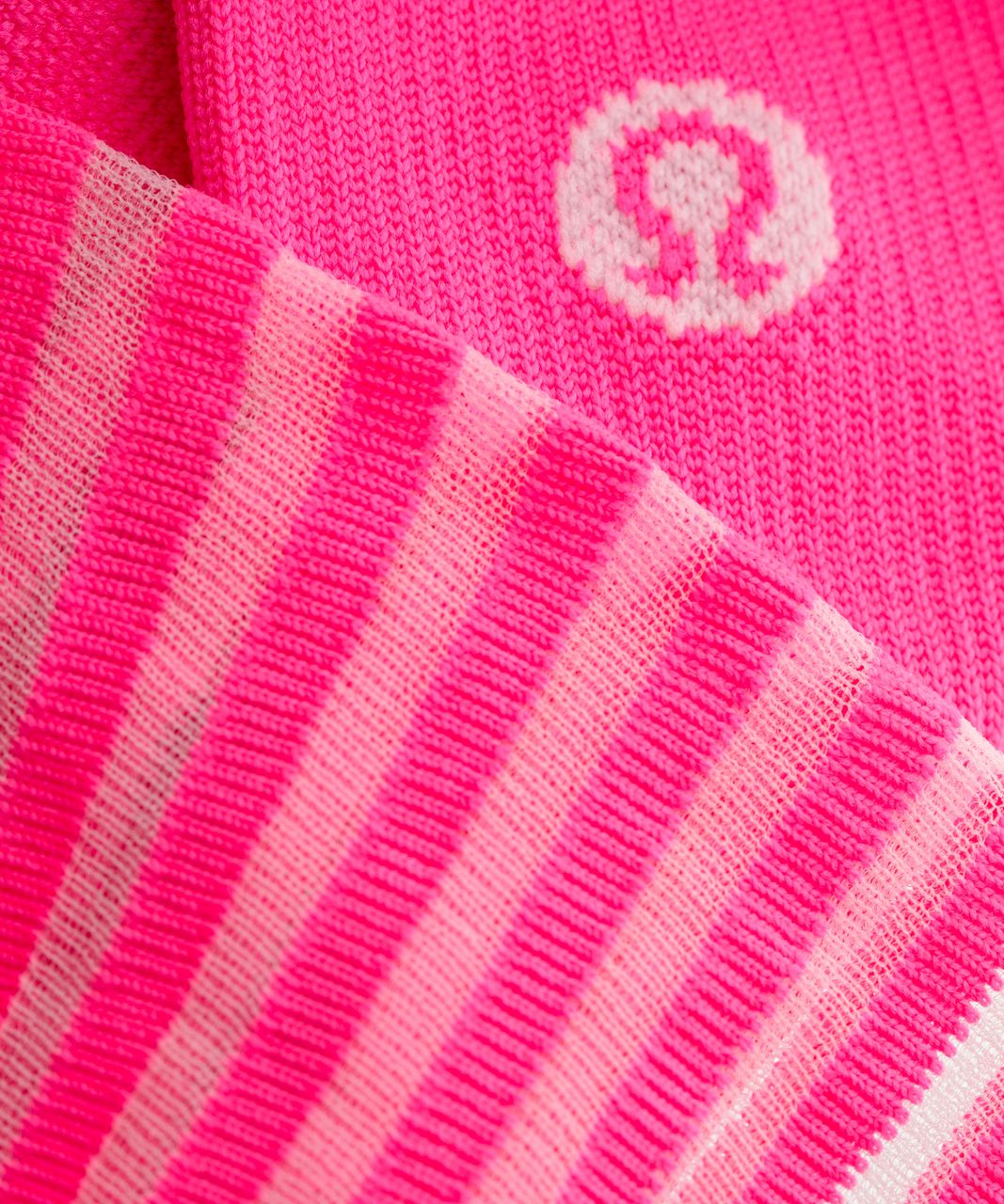 Lululemon Light On Your Toes Sock - Neon Pink / Transparent / Alpine White