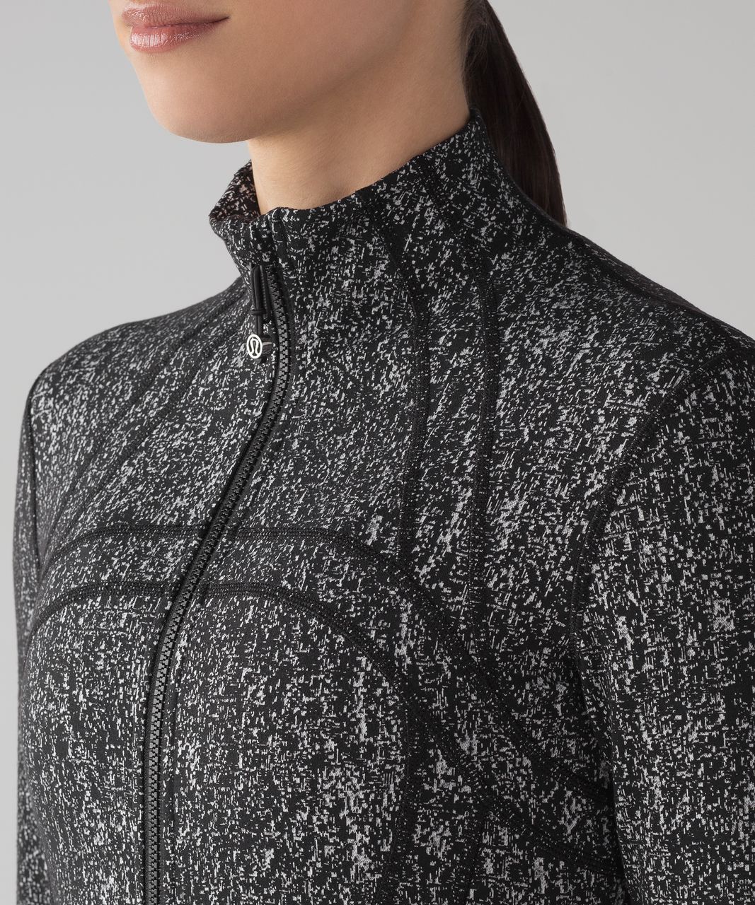 Lululemon Define Jacket - Running Luon Suited Jacquard Black White