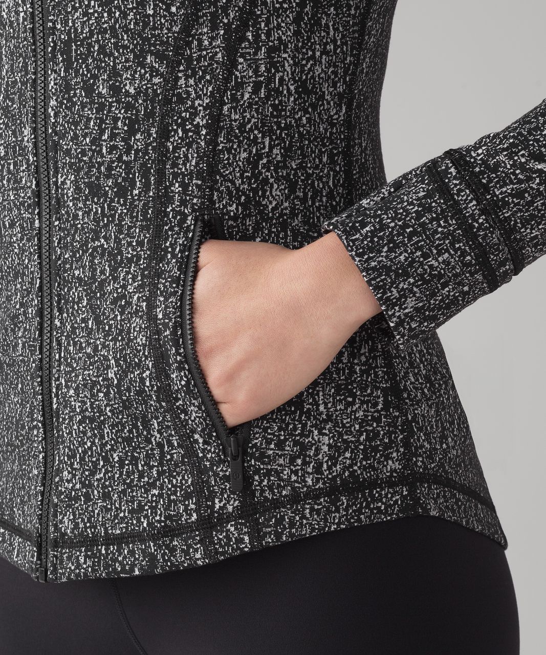 Lululemon Define Jacket - Running Luon Suited Jacquard Black White