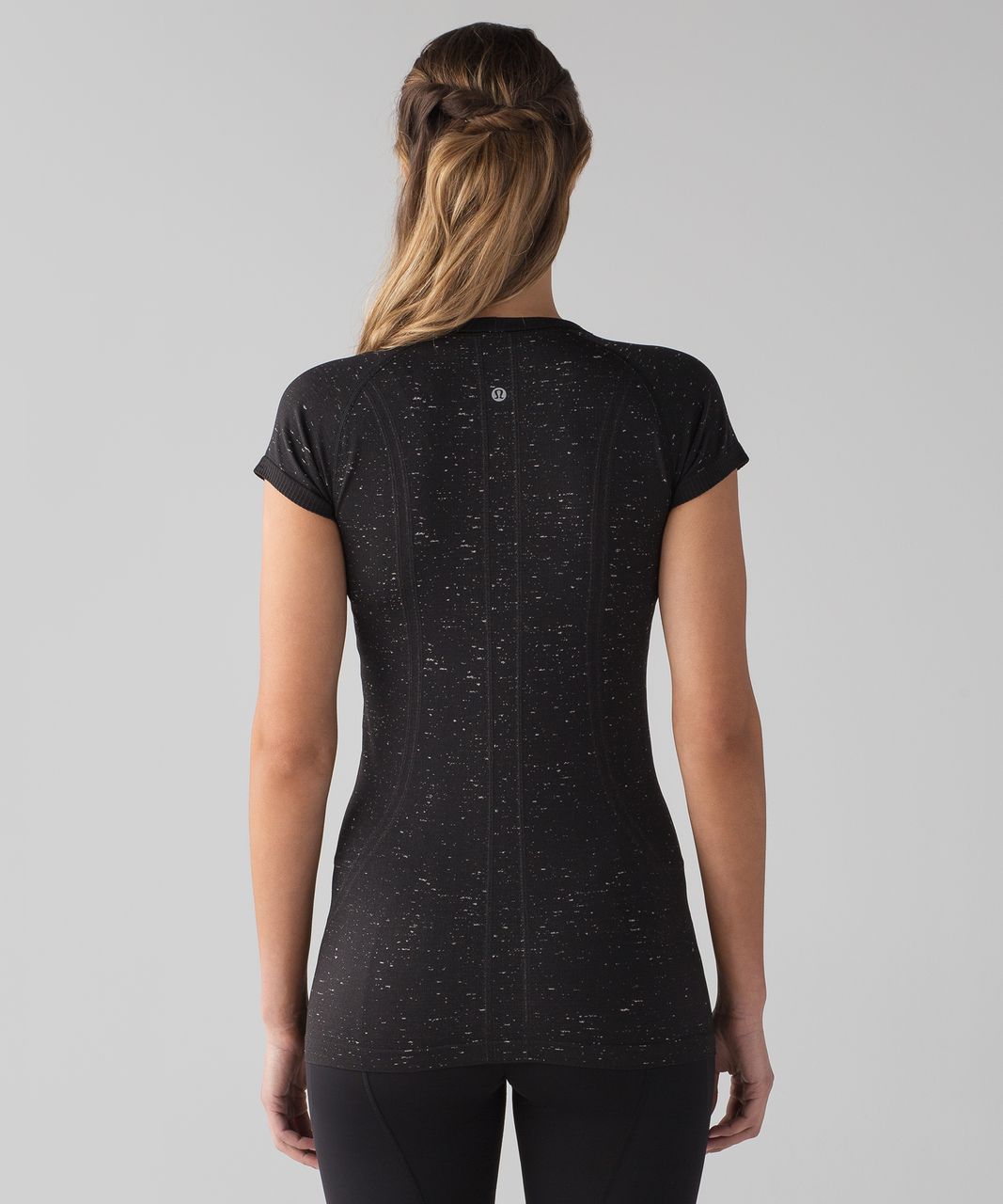 Lululemon Swiftly Tech Short Sleeve Crew - Black / White (03/2017 release)