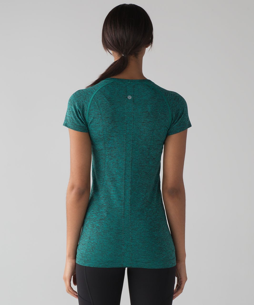 Lululemon Swiftly Tech Short Sleeve Crew - Viridian Green / Black ...