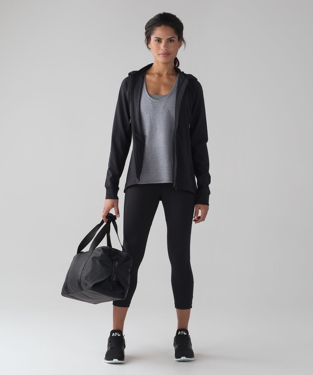 Lululemon Glide and Stride Tank - Sheer Luon Pebble Jacquard V2 Arctic Grey Ice Grey / Arctic Grey