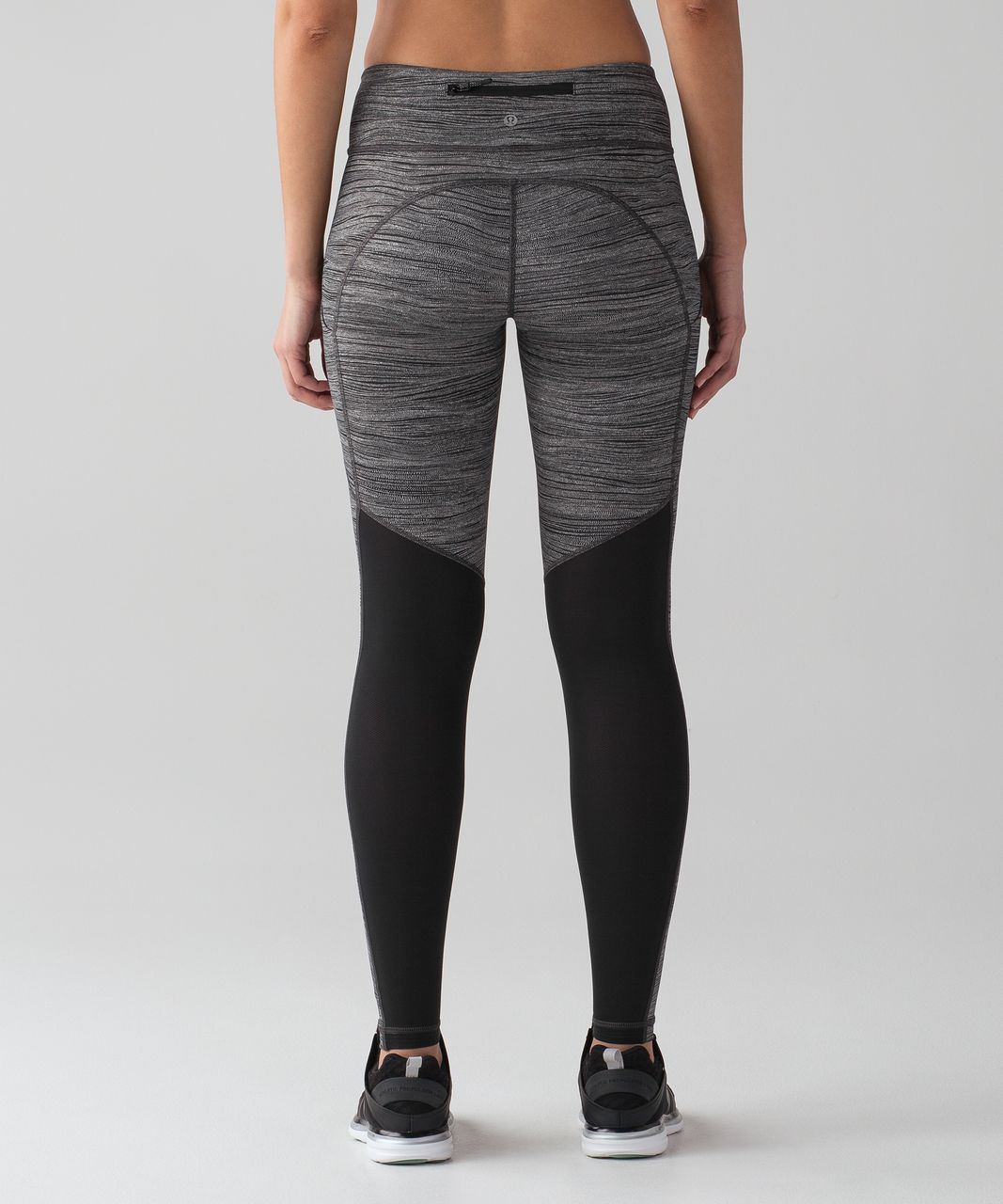 Lululemon Speed Tight V - Power Luxtreme Variegated Knit Black Heathered  Black - lulu fanatics