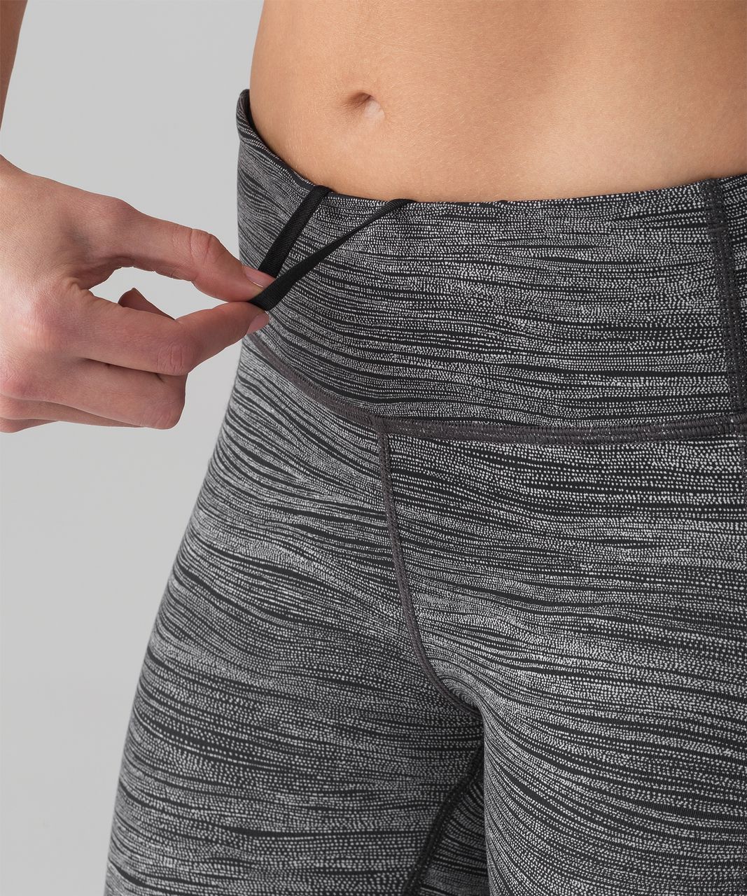 Lululemon Speed Tight V - Bit Point Ice Grey Black / Black