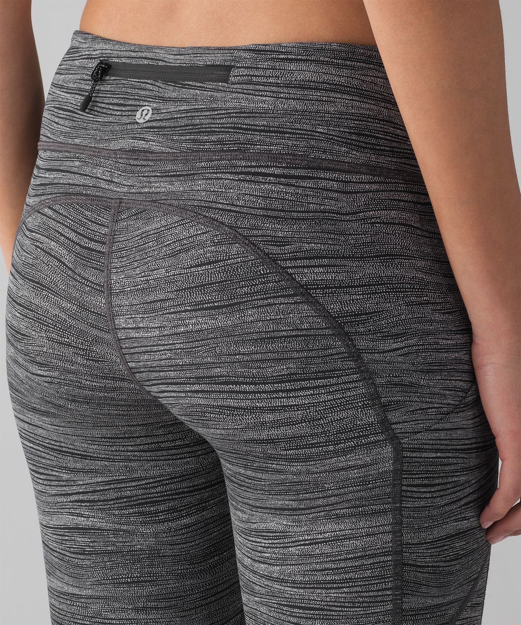 Lululemon Speed Tight V - Bit Point Ice Grey Black / Black