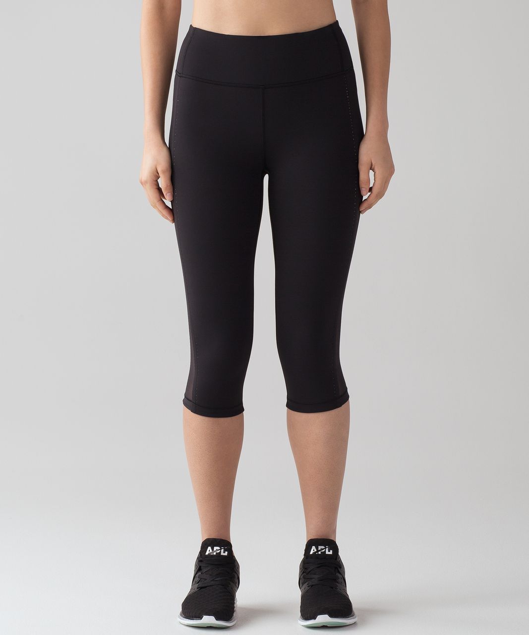 Lululemon Smooth Stride Crop Luxtreme Leggings Mesh Laser Cut