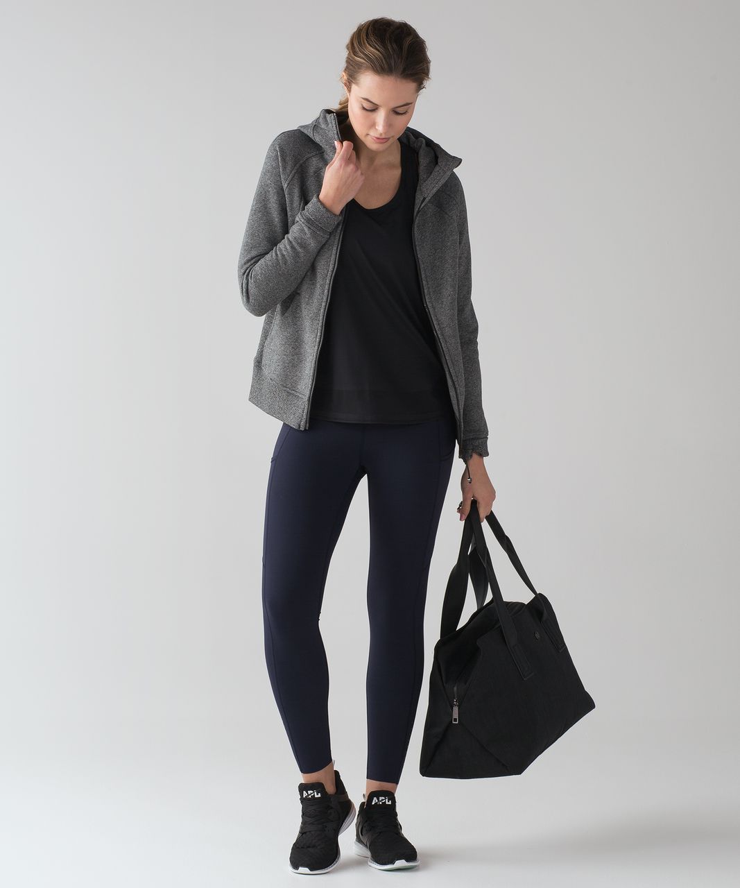 Lululemon Smooth Stride Crop - Black - lulu fanatics