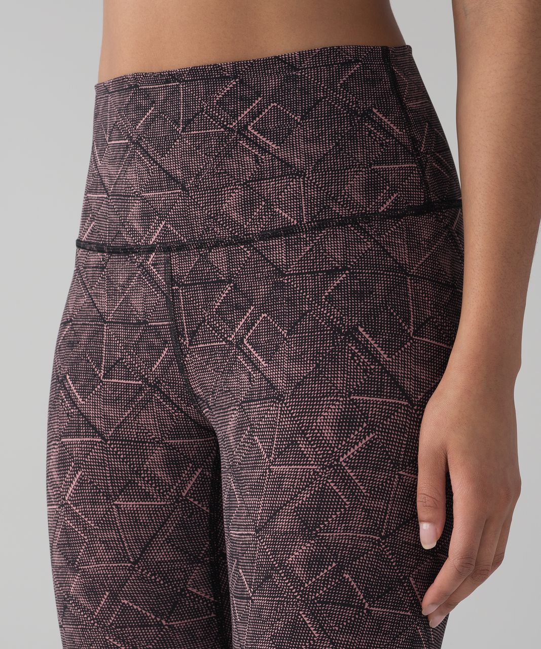 Lululemon Wunder Under Crop III - Heathered Herringbone Heathered Black  Black / Fall 15 Quilt 1 - lulu fanatics