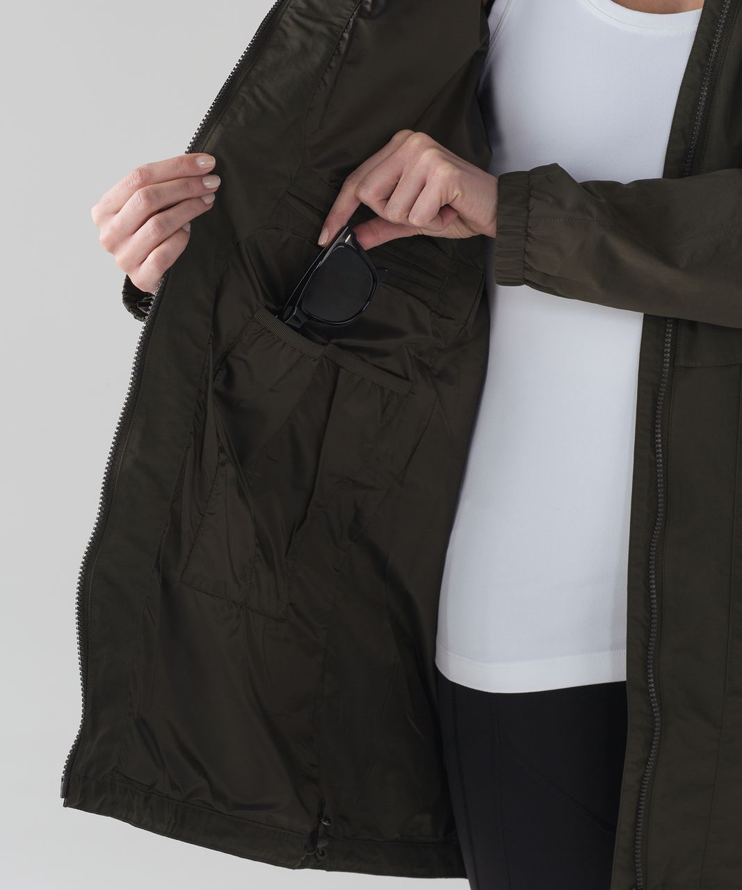 Lululemon Easy As Jacket - Dark Olive