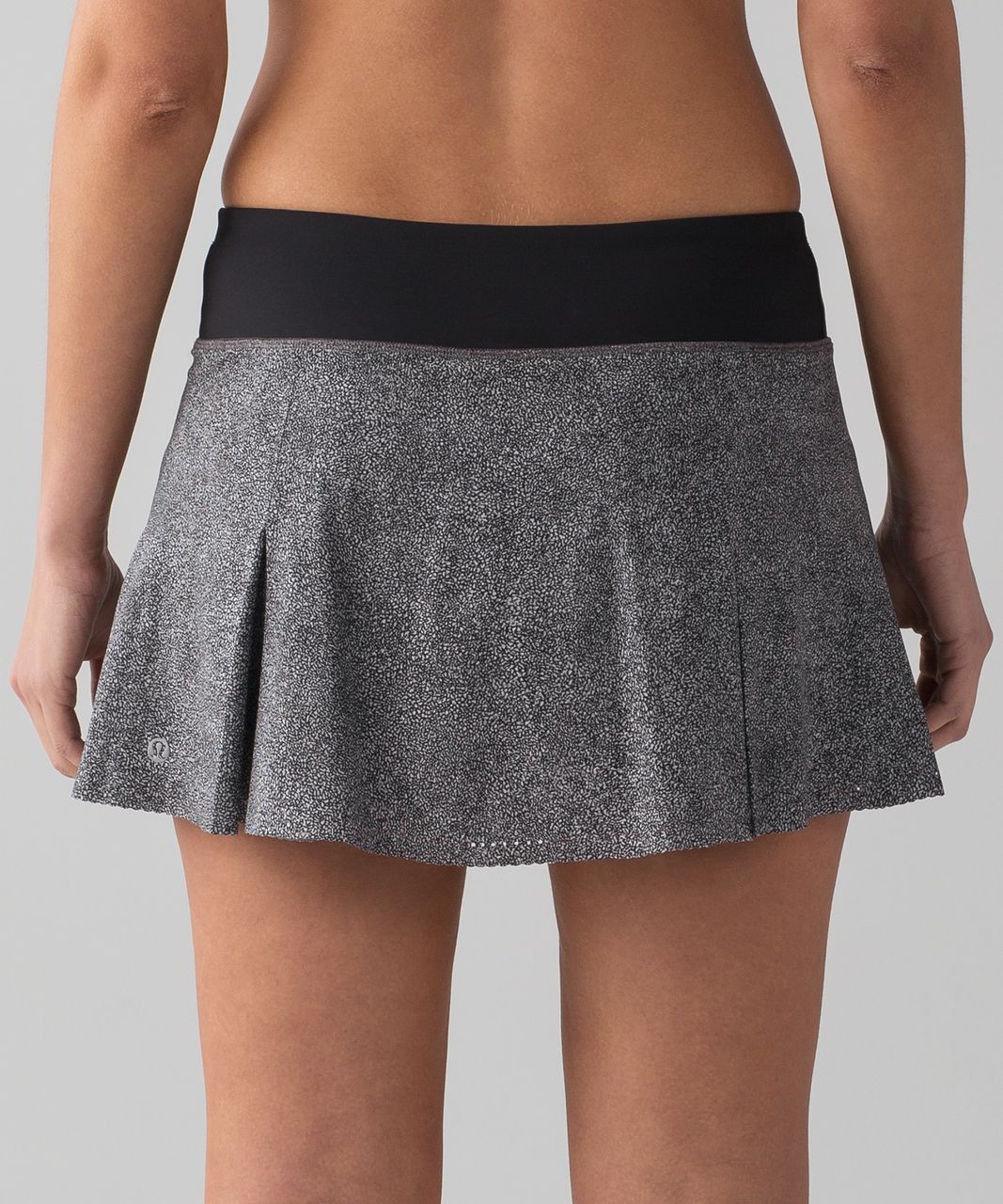 Lululemon Smooth Stride Skirt - Sea Spray Alpine White Dark Chrome / Black