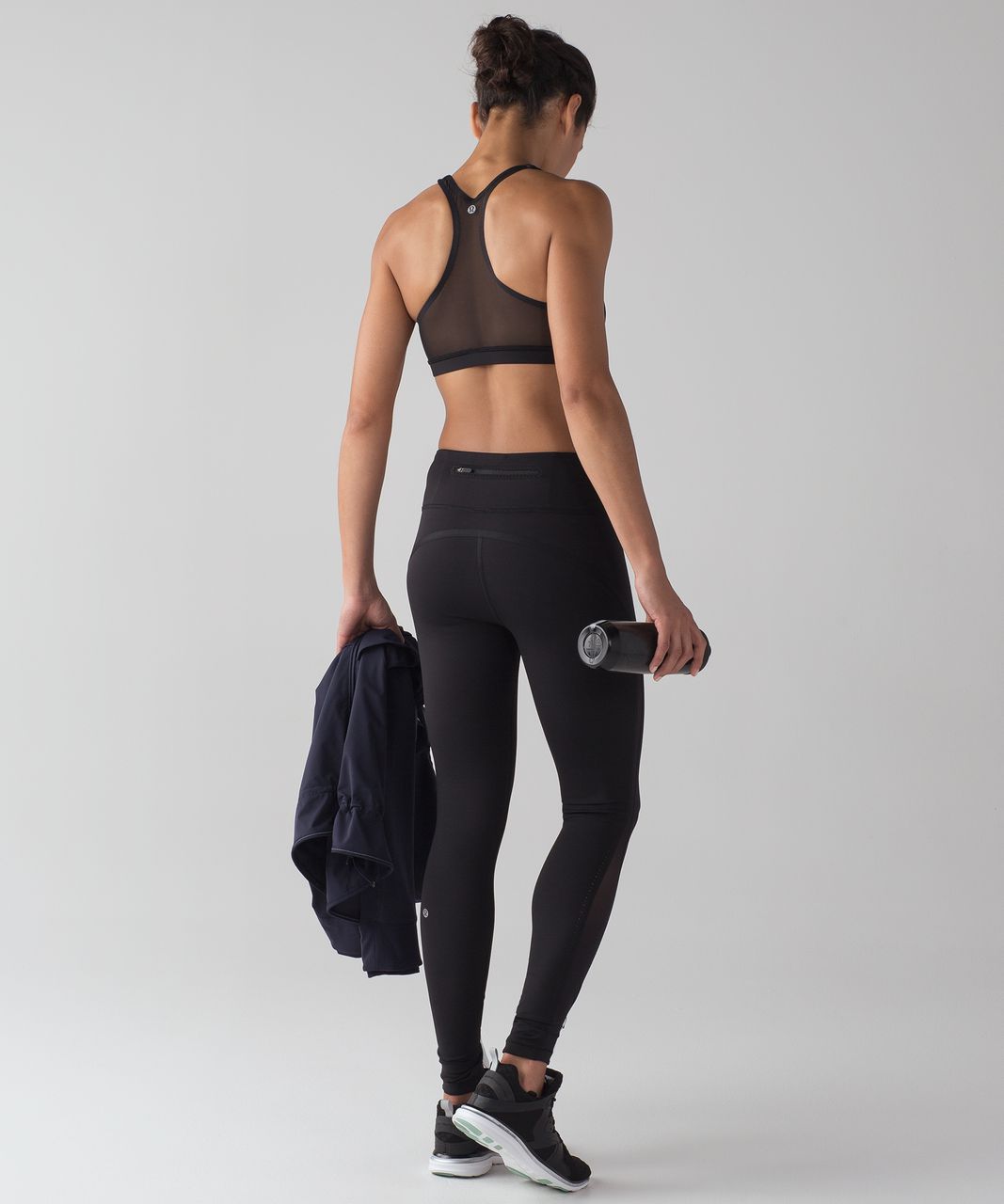 Lululemon Smooth Stride Bra - Henna / Black - lulu fanatics