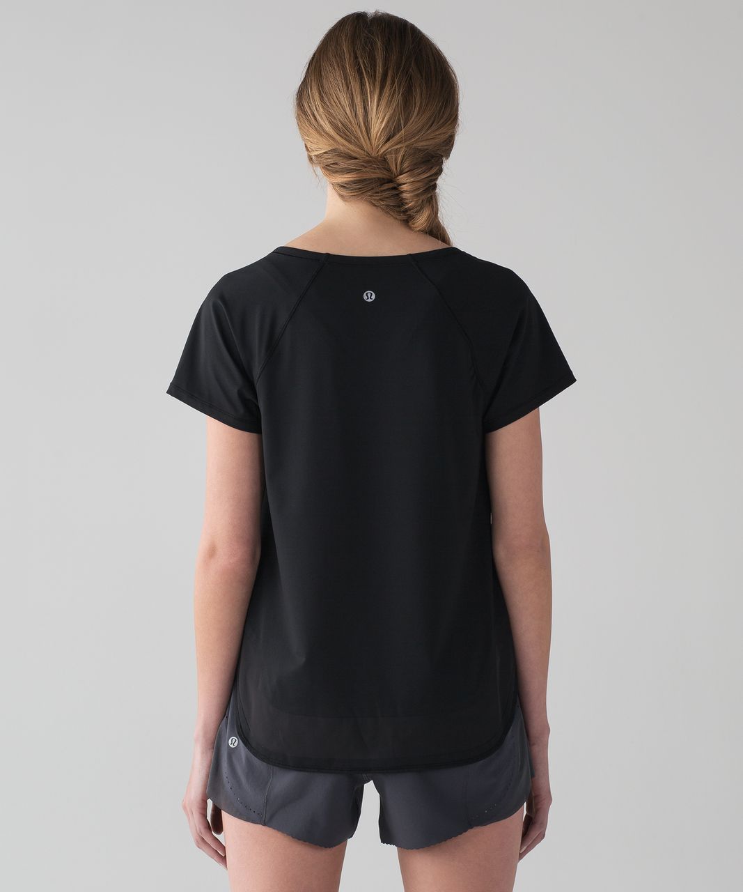 Lululemon Smooth Stride Short Sleeve (UV Protection) - Black