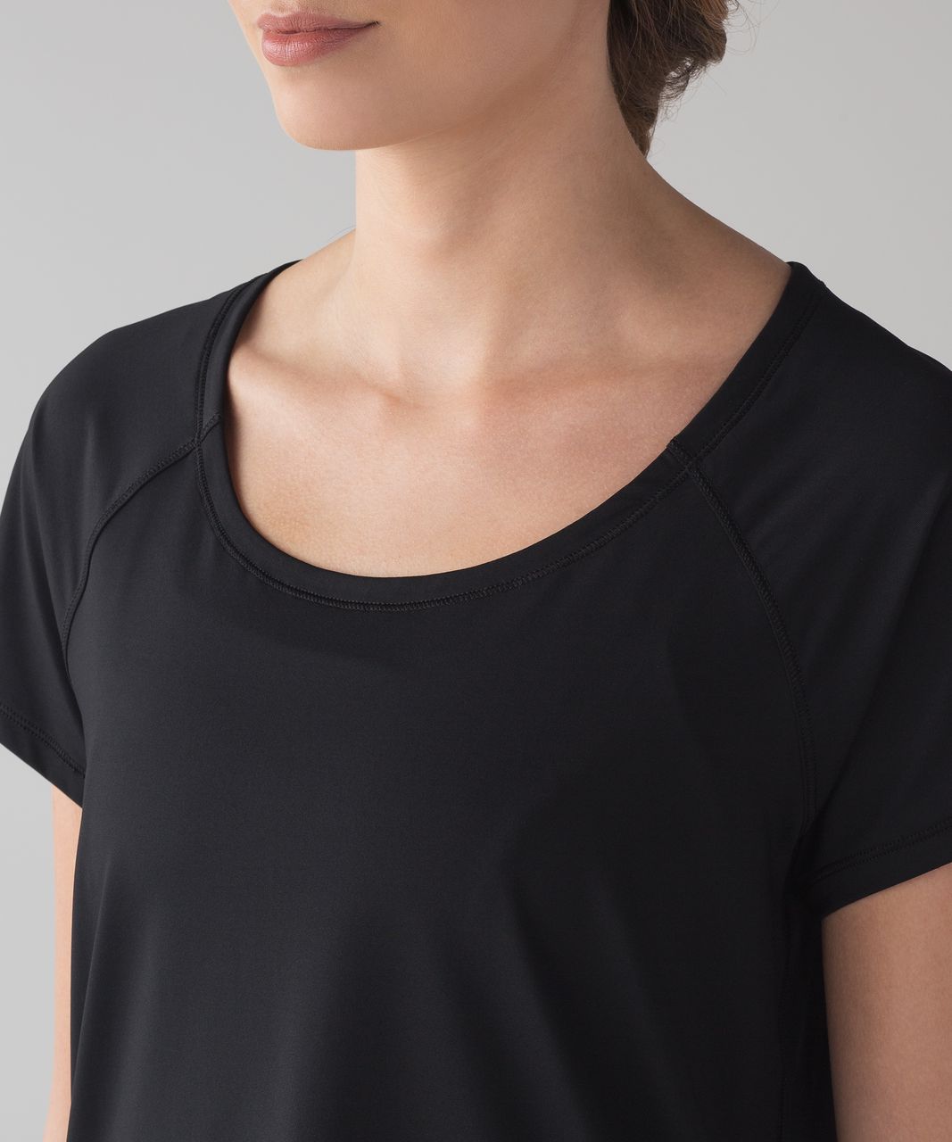 Lululemon Smooth Stride Short Sleeve (UV Protection) - Black