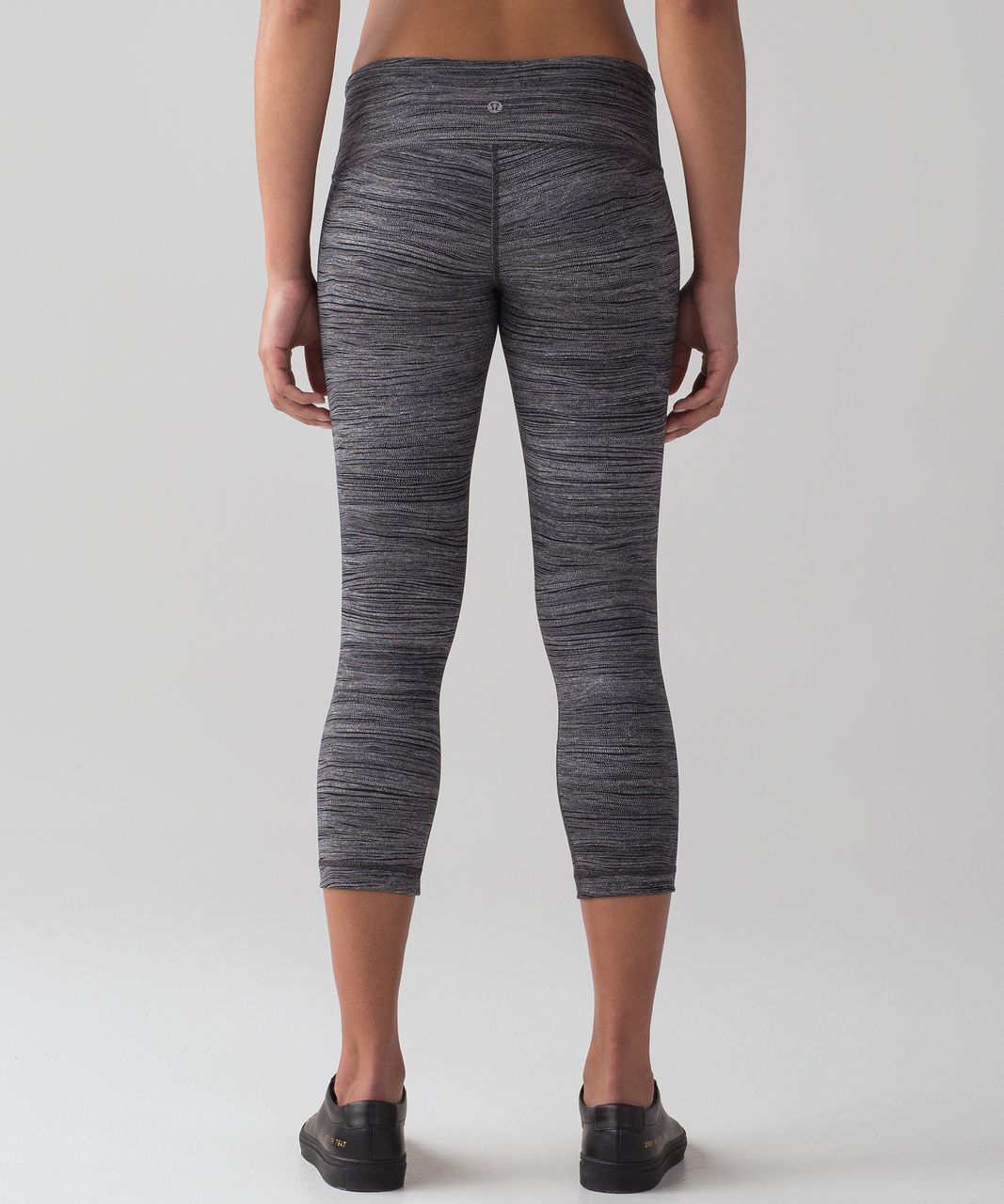 Lululemon Wunder Under Crop III (Full-On Luxtreme 21") - Bit Point Ice Grey Black