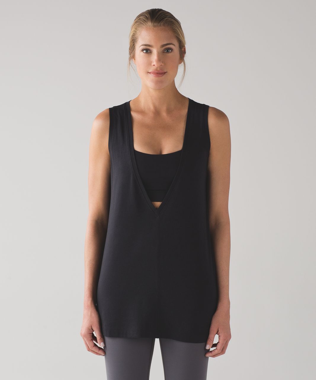 Lululemon Coastal Tank - Black - lulu fanatics