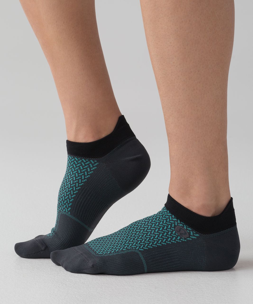 Lululemon Light Speed Sock *Silver - Blue Tied / Eucalyptus / Black