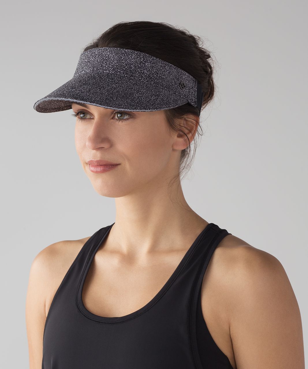 Lululemon Fast Paced Run Visor - Sea Spray Alpine White Dark Chrome