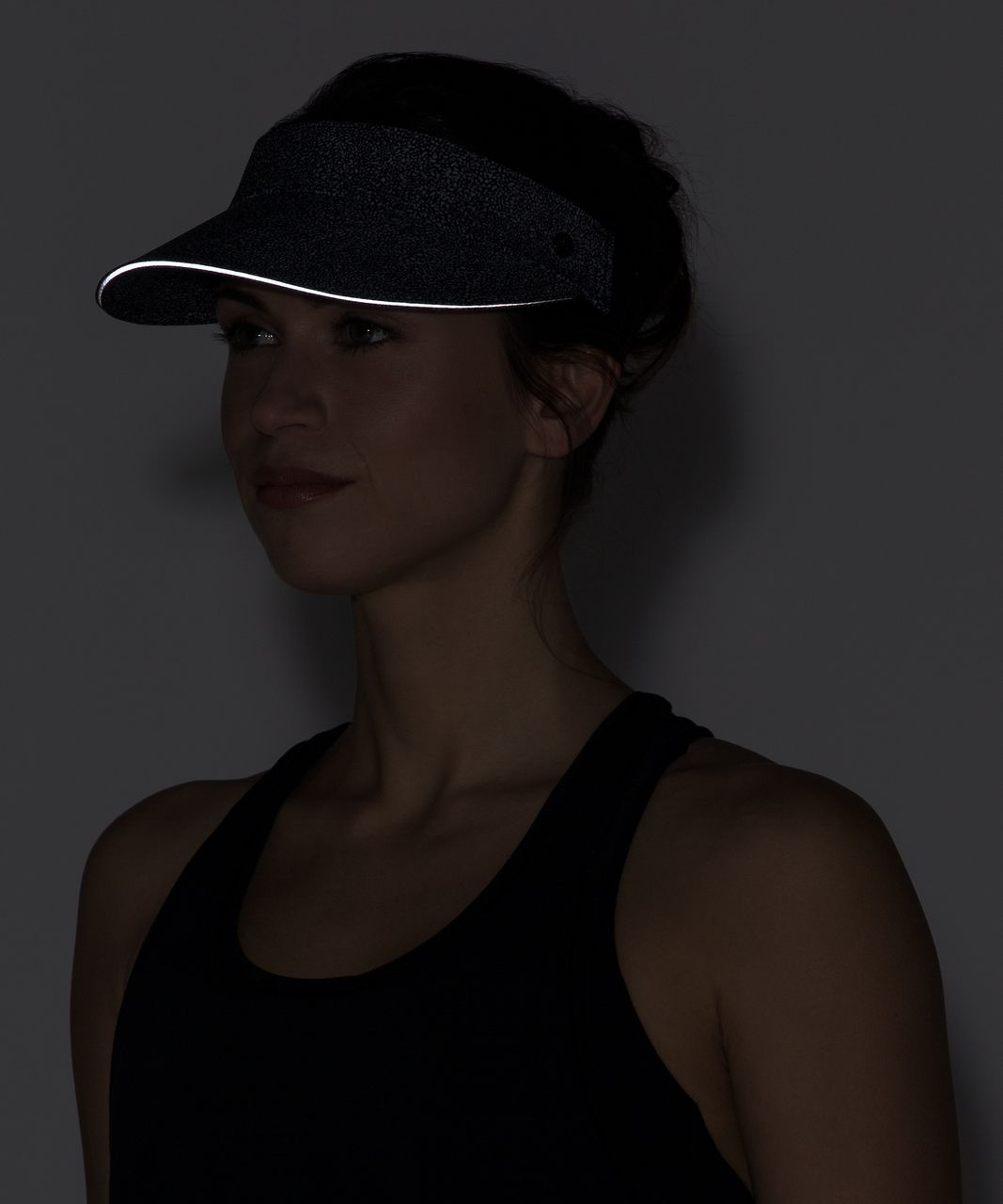 Lululemon Fast Paced Run Visor - Sea Spray Alpine White Dark Chrome