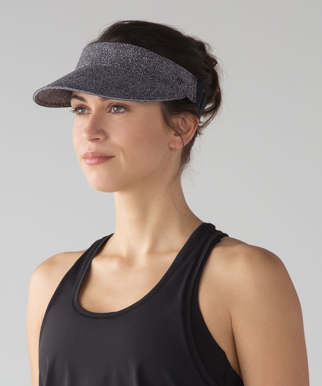 Lululemon Fast Paced Run Visor - Sea Spray Alpine White Dark Chrome