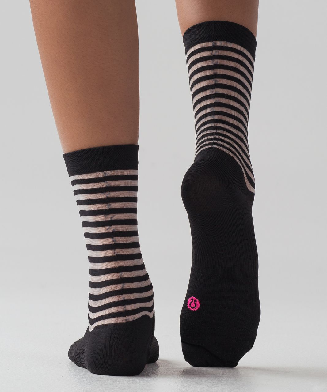 Lululemon Light On Your Toes Sock - Black / Translucent / Dark Carbon