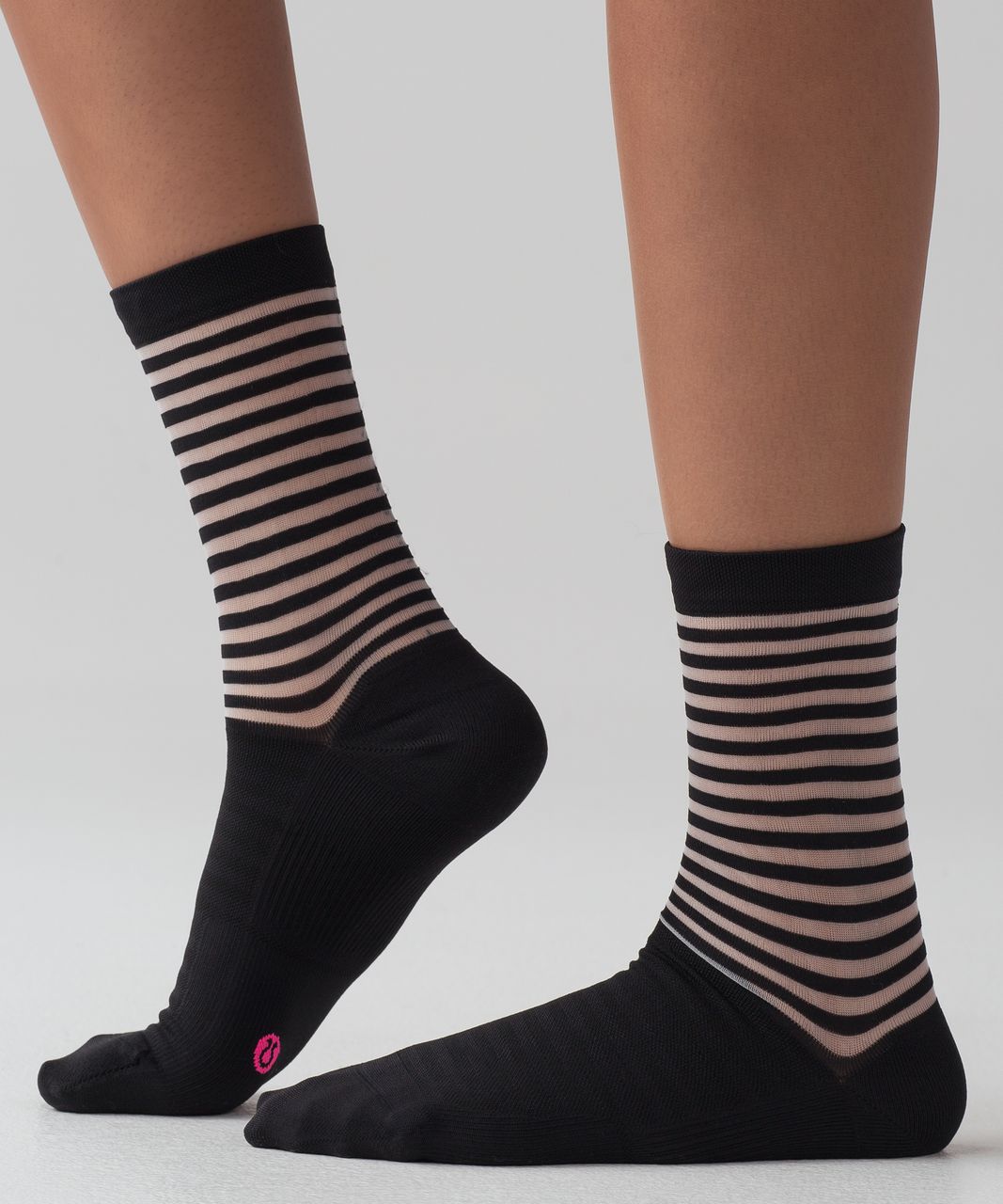 Lululemon Light On Your Toes Sock - Black / Translucent / Dark Carbon