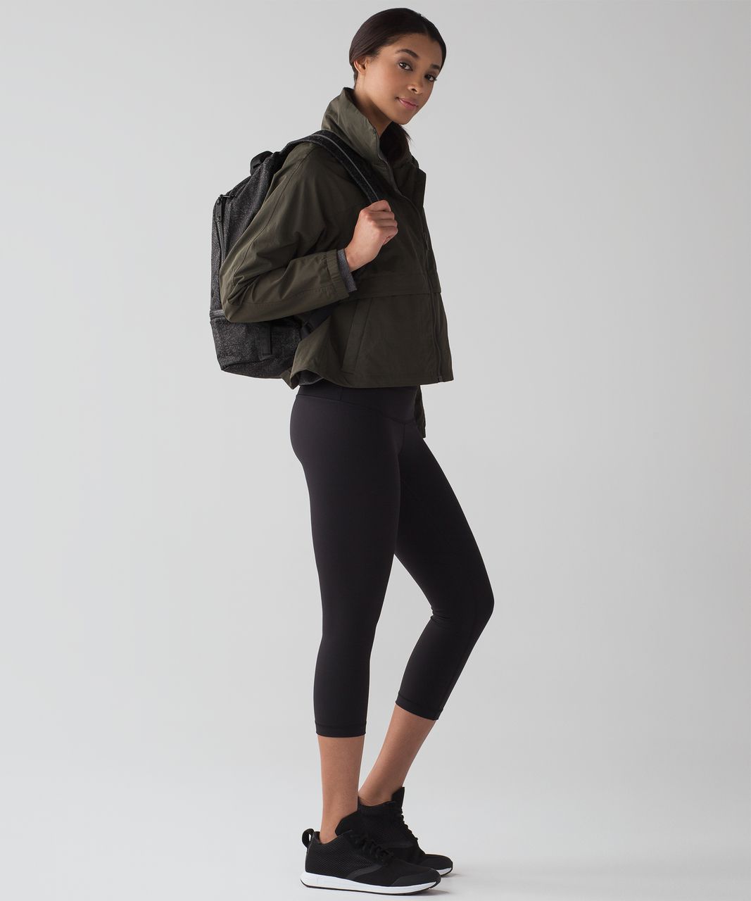 Lululemon Go Lightly Backpack (Reflective) - Glo Wild Black Reflective