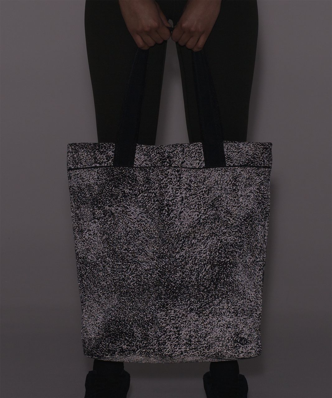 Lululemon Double Up Tote Bag (Reflective) - Glo Wild Black Reflective