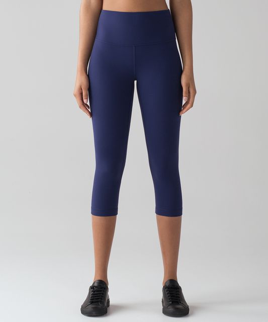 Lululemon Align Crop 19 size 8 Shadow Blue NWT Nulu Yoga Gym OG