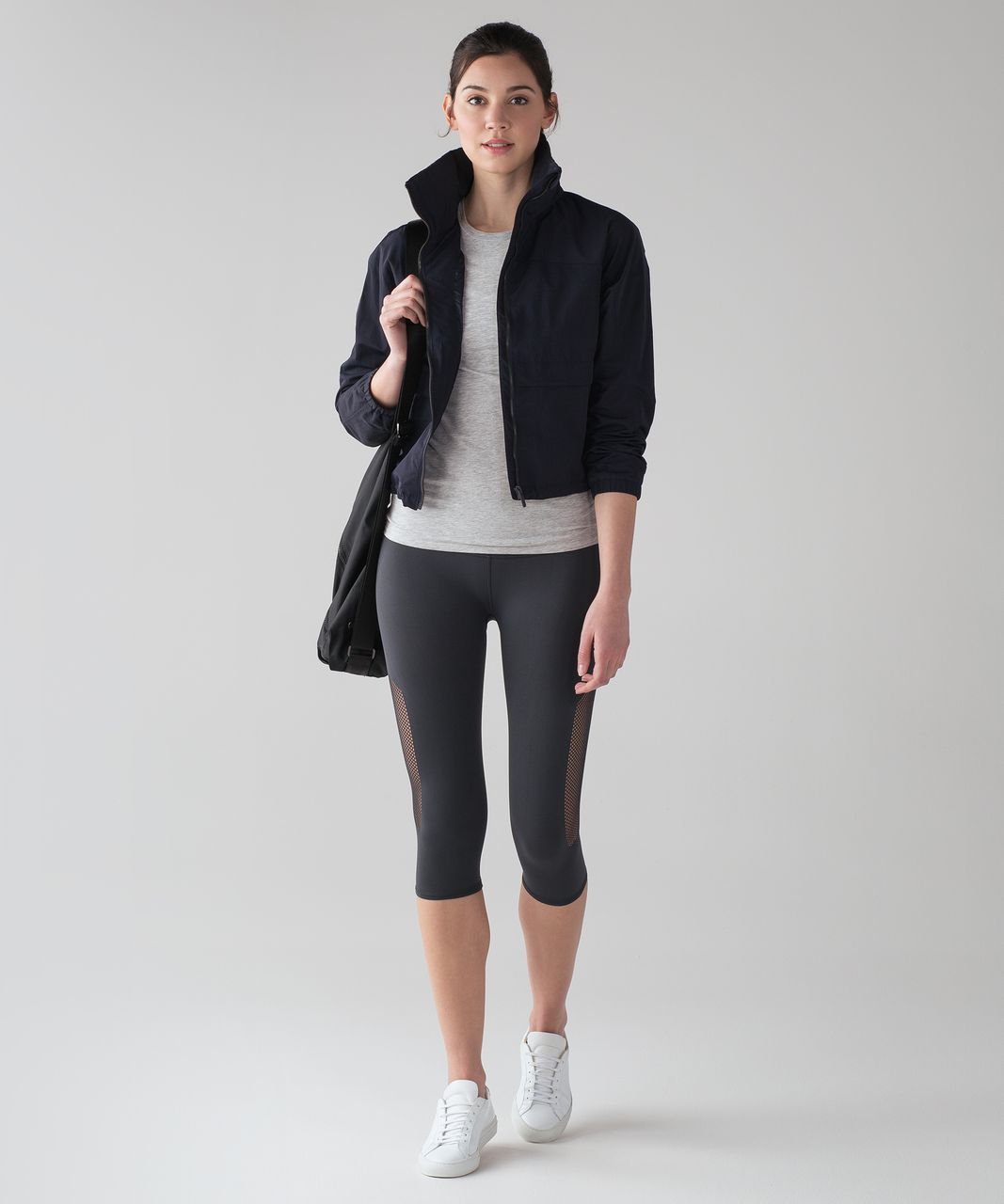 Lululemon Reveal Crop (15) - Dark Olive - lulu fanatics