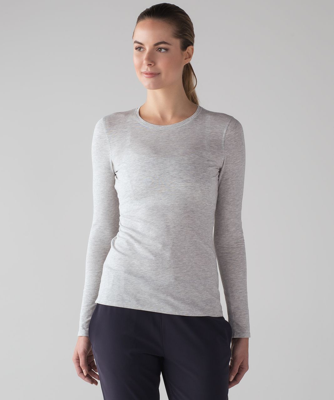 Lululemon Kitsilano Long Sleeve - Heathered Vapor