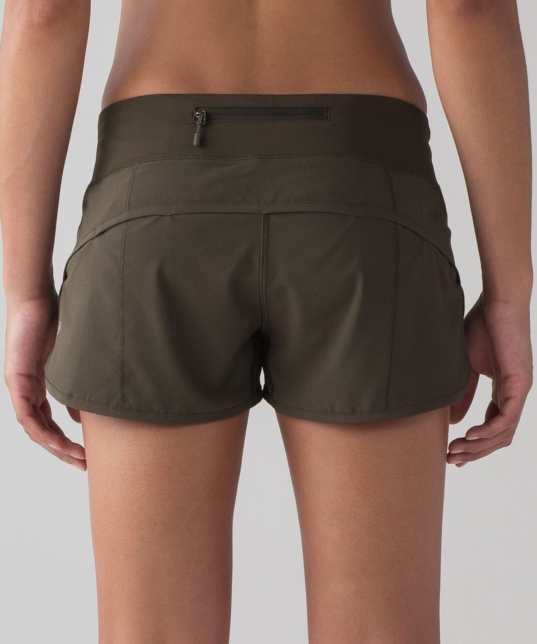 Lululemon Speed Up Short (Long 4) - Dark Olive - lulu fanatics