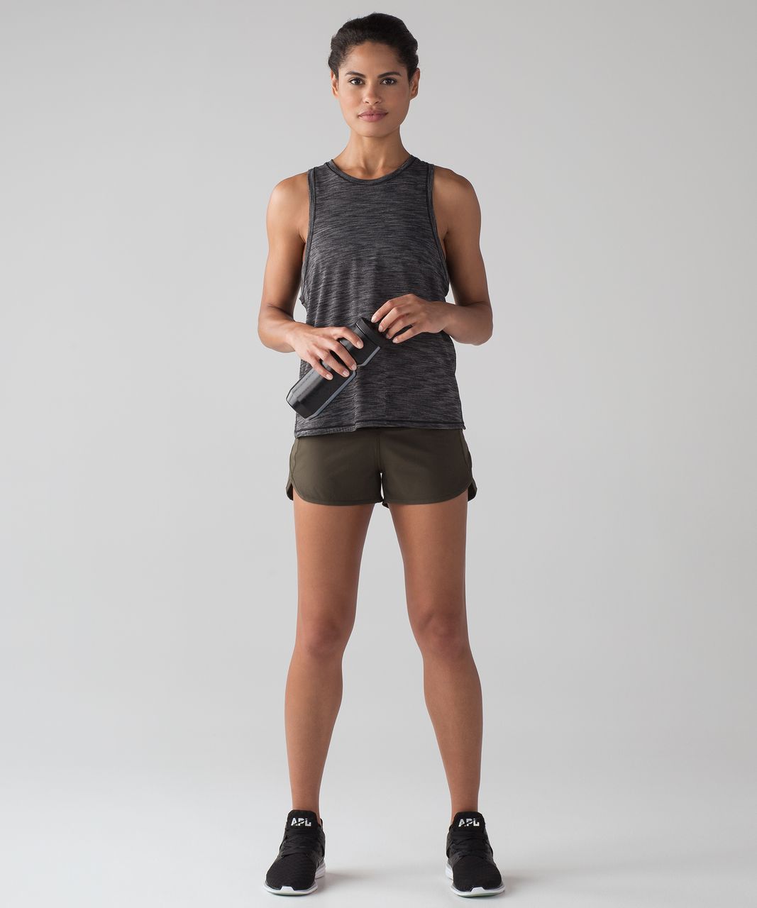 Lululemon Speed Up Short (Long 4) - Dark Olive - lulu fanatics