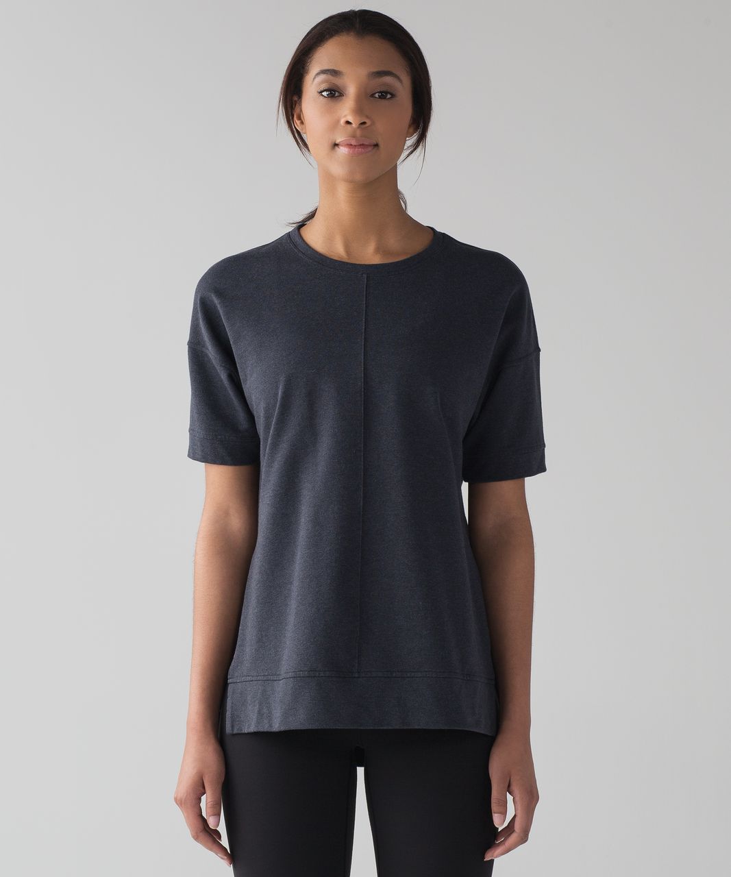 Lululemon Cut Above Tee - Heathered Naval Blue - lulu fanatics