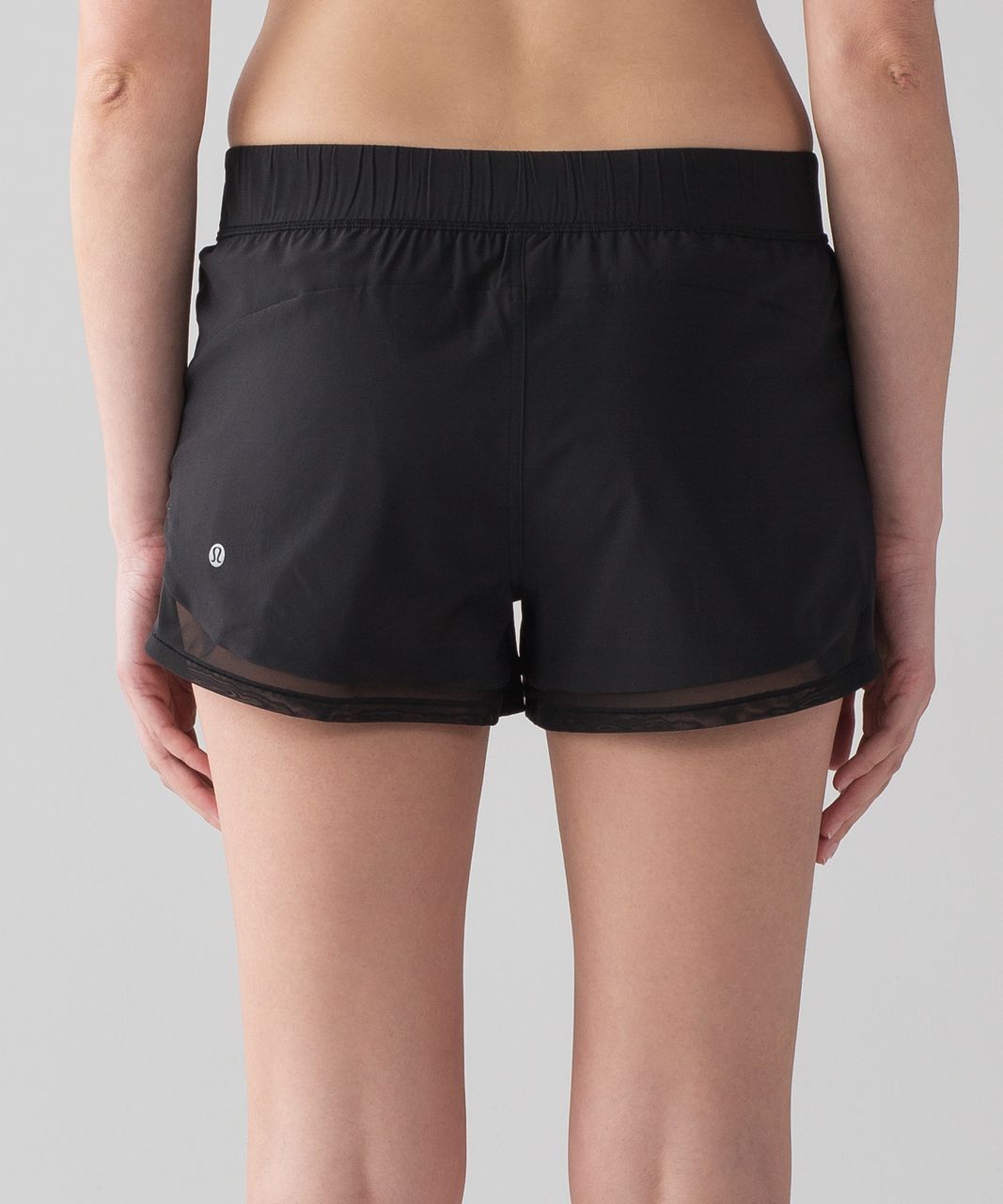 Lululemon Two With One Short (Reversible 3") - Black / Sea Spray Alpine White Dark Chrome