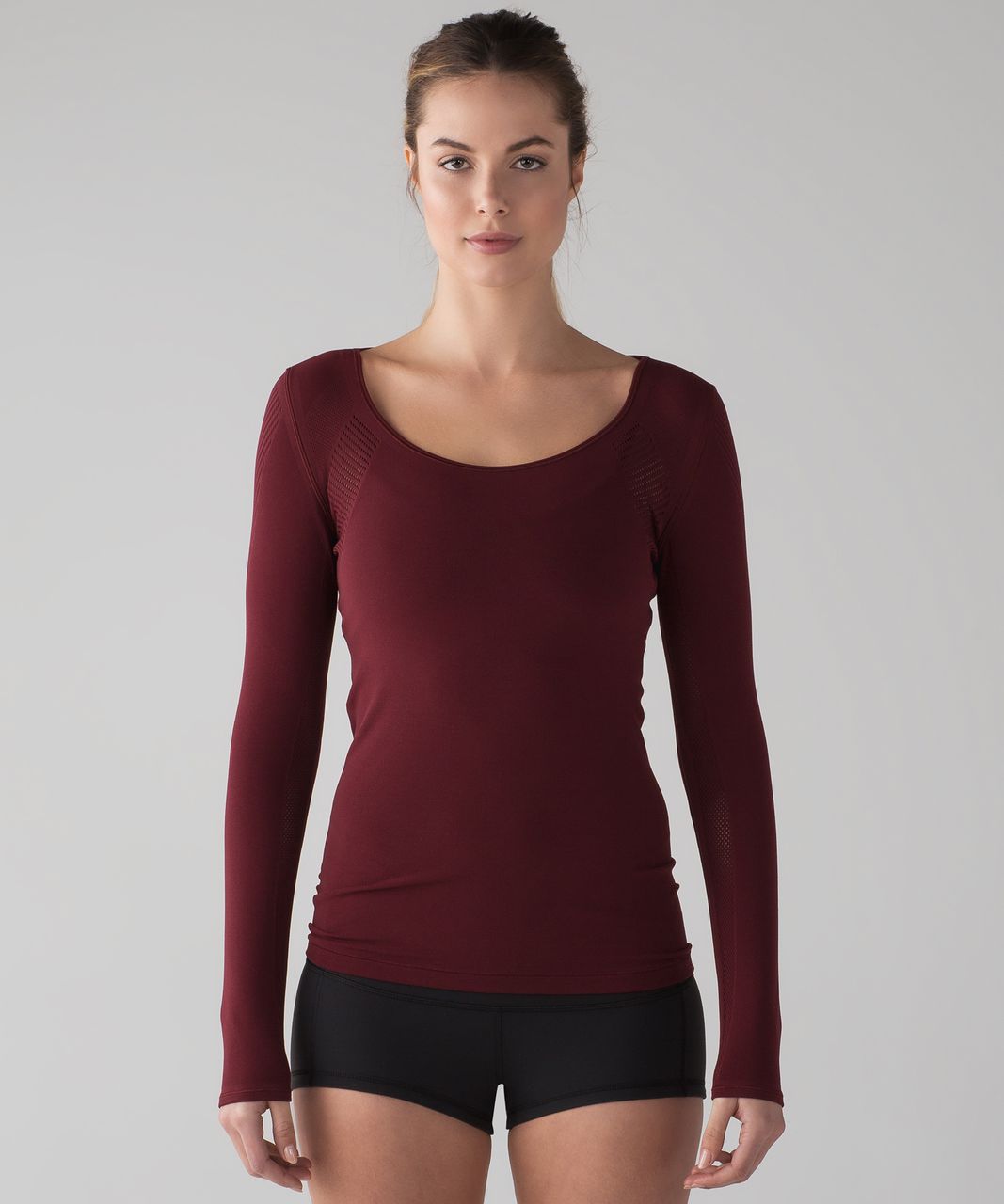 Lululemon Reveal Long Sleeve - Deep Rouge