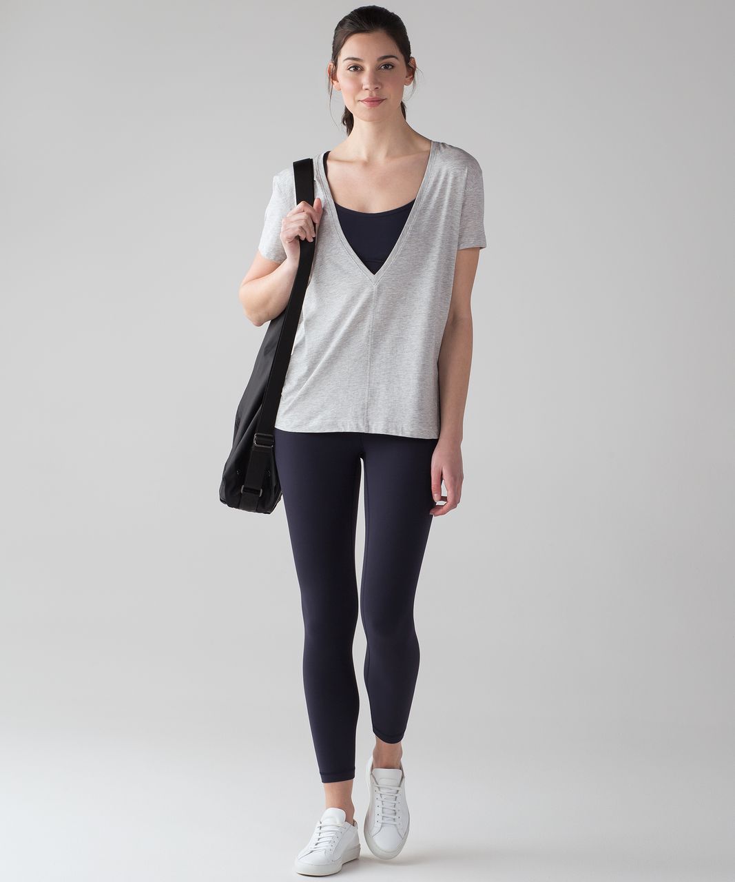 Lululemon Deep Cove Tee - Heathered Vapor - lulu fanatics