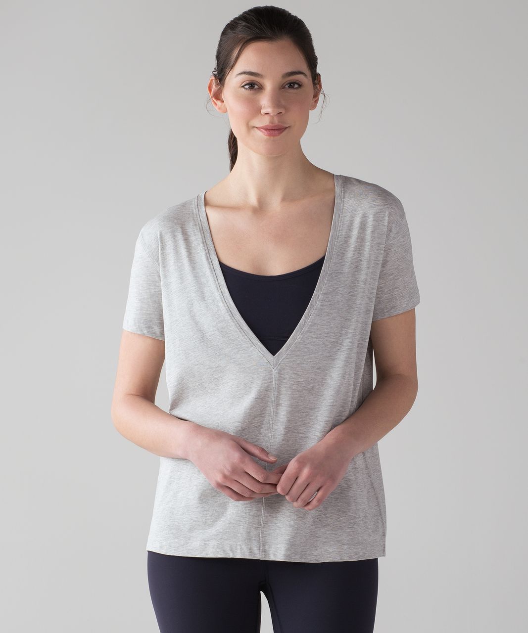 Lululemon Drysense Training Long Sleeve Shirt - Heathered Deep Cove - lulu  fanatics