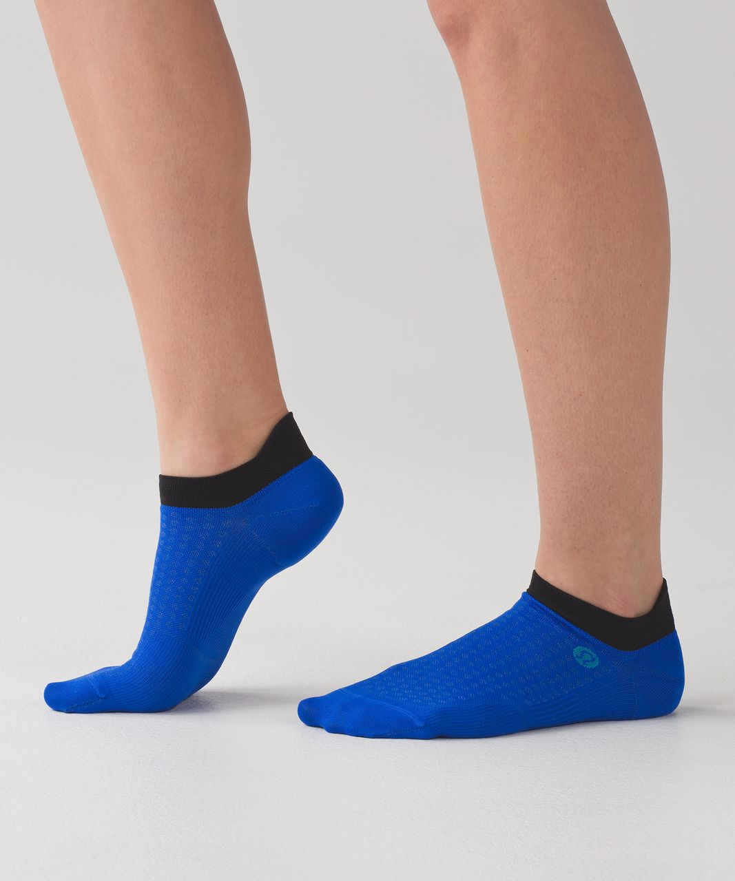 Lululemon Light Speed Sock *Silver - Cerulean Blue / Black / Indian Ocean