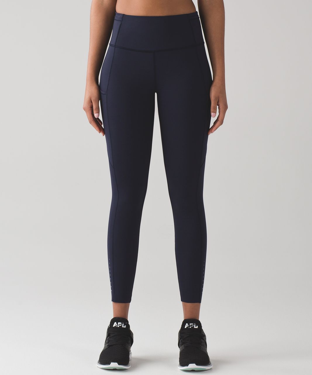 Lululemon Fast And Free 7/8 Tight - Midnight Navy - lulu fanatics