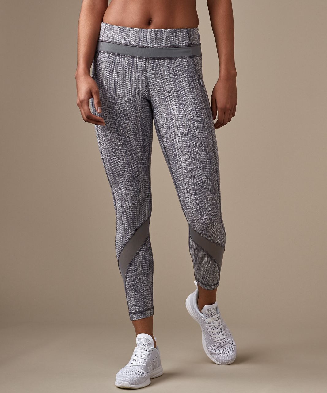 Lululemon Inspire Tight II - Power Luxtreme Arrow Jacquard Battleship Silver Spoon / Battleship