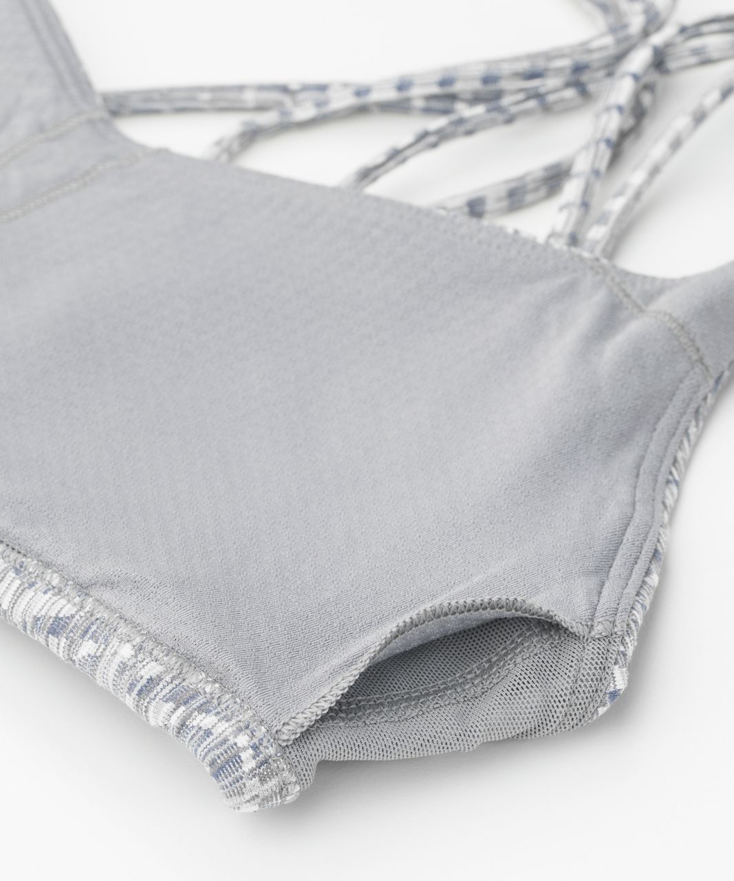 Lululemon Free To Be Zen Bra - Luon Arrow Jacquard Battleship Silver Spoon