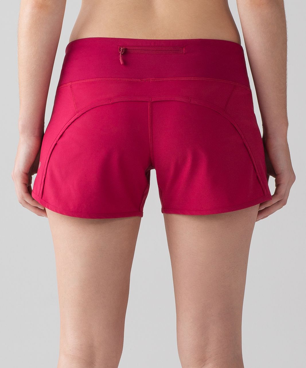 Lululemon Womens Run Times Shorts Running Lined Bumble Berry Red