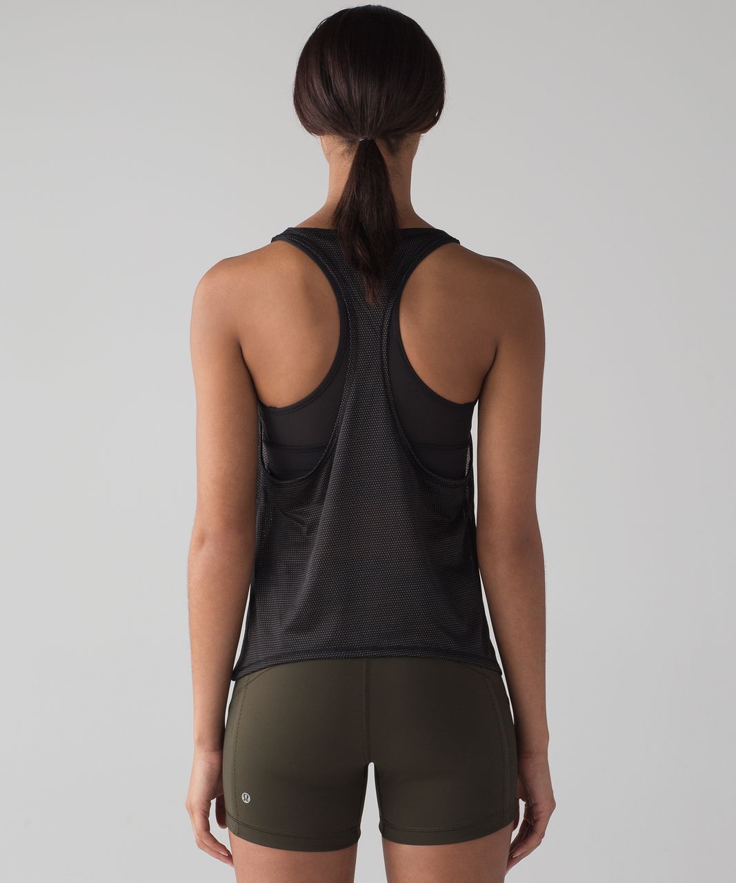 Lululemon black cut out Nouveau Limits Tank bra