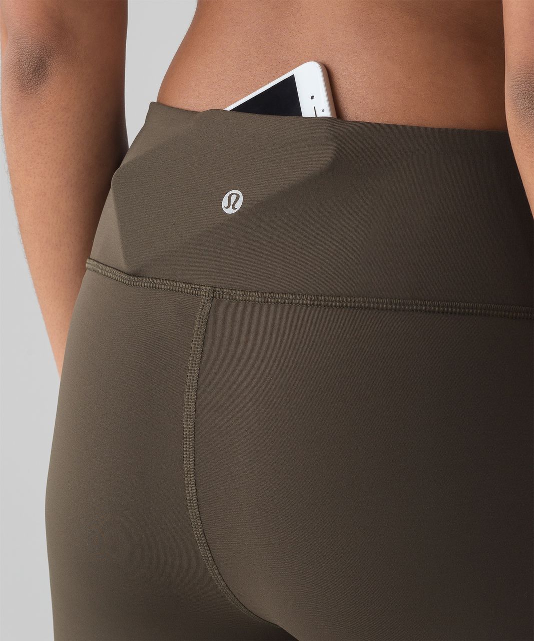 Lululemon Squad Goals Crop (17) - Dark Olive - lulu fanatics