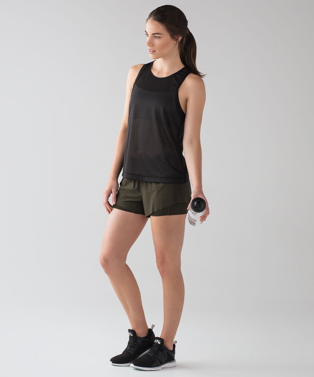 Lululemon Squad Goals Short (3.5") - Dark Olive