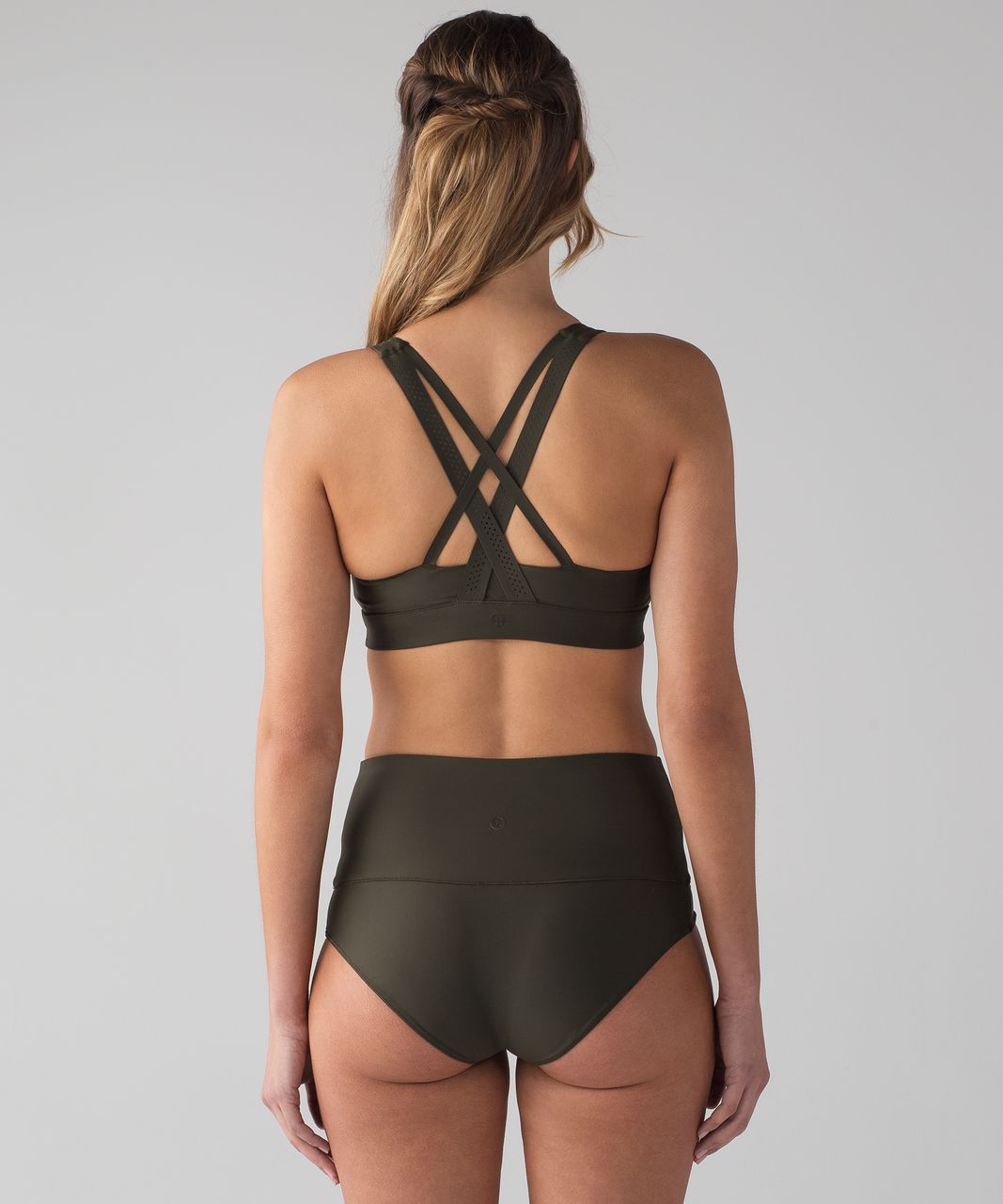 Lululemon Vitalize Swim Bra - Dark Olive